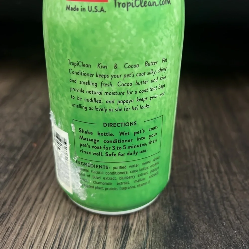 TropiClean Kiwi & Cocoa Butter Pet Conditioner